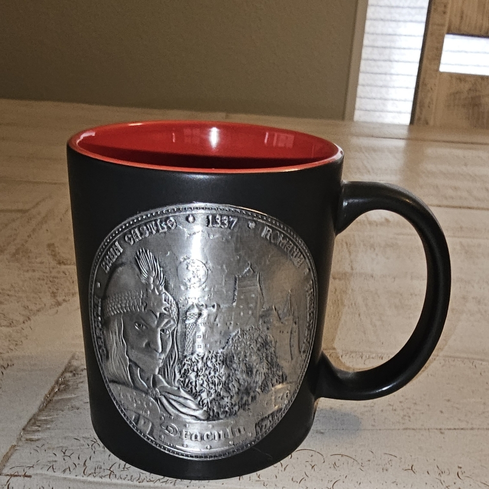 Black and Red Ceramic Dracula Mug